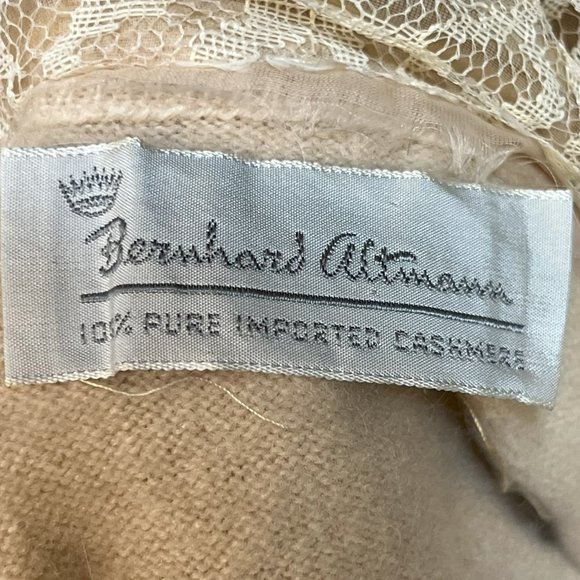 Bernard Altman Cashmere Sweater with Mink Fur Trim - Picture 10 of 10